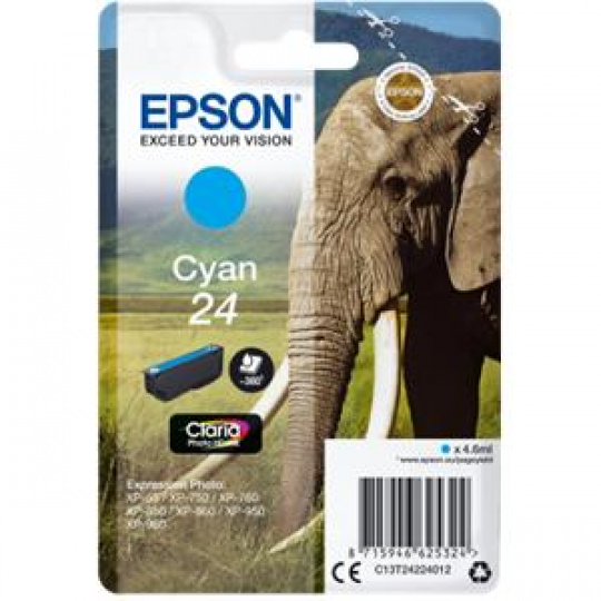 EPSON cartridge T2422 cyan (slon)