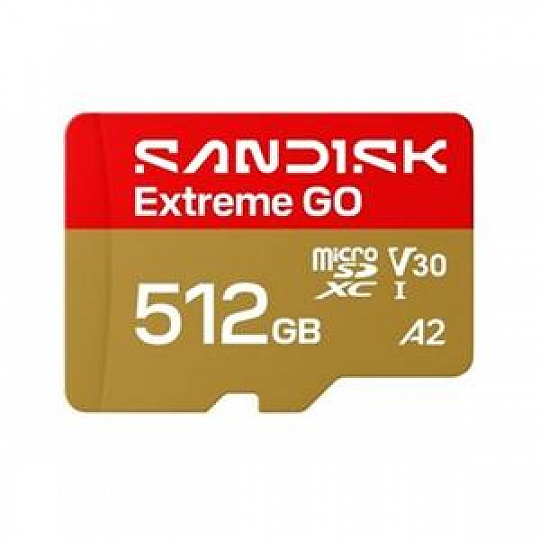 SanDisk Extreme GO MicroSD UHS-I 512GB 240MB/s(R) / 160MB/s(W) SanDisk Extreme GO MicroSD UHS-I 512GB 240MB/s(R) / 160MB/s(W)