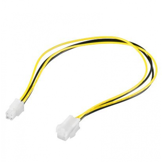 PremiumCord kabel napájecí prodluž. P4(4piny) 34cm