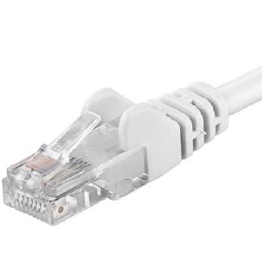 PremiumCord Patch kabel UTP RJ45-RJ45 level CAT6, 7m, bílá