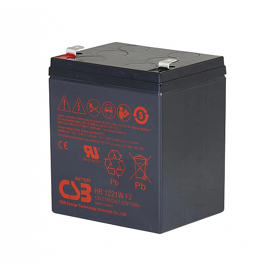 Baterie CSB HR1221WF2; 12V; 5Ah/21W, F2