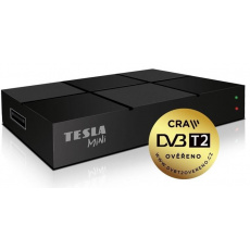 TESLA DVB-T/T2 přijímač, TE-380 mini,Full HD, H.265, HEVC, CRA ověřeno, PVR, EPG, USB, HDMI TESLA DVB-T/T2 přijímač, TE-380 mini,Full HD, H.265, HEVC, CRA ověřeno, PVR, EPG, USB, HDMI