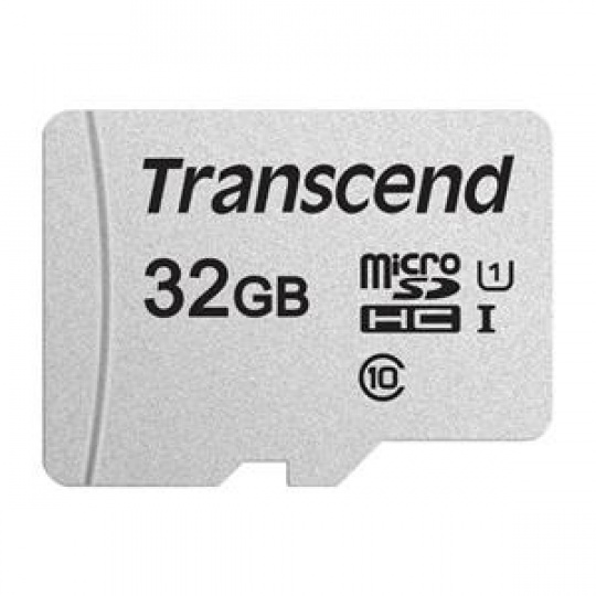 Transcend 32GB microSDHC 300S UHS-I U1 (Class 10) paměťová karta (bez adaptéru)