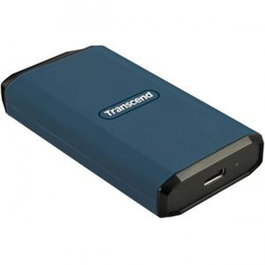 Transcend ESD410C 1TB, USB 20Gbps Type C, Externí odolný SSD disk (3D NAND flash), 2000MB/R, 2000MB/W, modrý