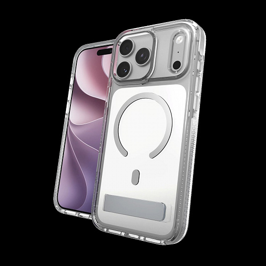 Case Santa Cruz Snap Kickstand Metallic with Camera Button Apple iPhone 18 Pro Max/17 Pro Max Silver Case Santa Cruz Snap Kickstand Metallic with Camera Button Apple iPhone 18 Pro Max/17 Pro Max Silver