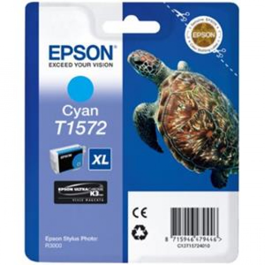 EPSON cartridge T1572 cyan (želva)