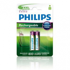 Philips dobíjecí baterie AAA 800mAh, NiMH - 2ks