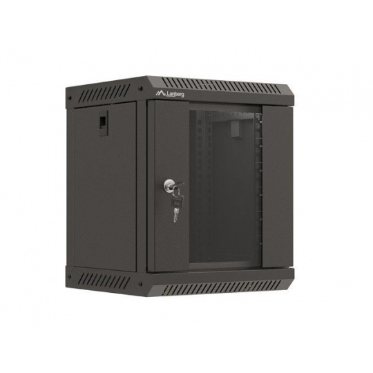 LANBERG RACKOVÁ SKŘÍŇ 10" PRO MONTÁŽ NA STĚNU 6U/300X300 (v rozloženém stavu) S PROSKLENÝMI DVEŘMI ČERNÁ LANBERG RACKOVÁ SKŘÍŇ 10" PRO MONTÁŽ NA STĚNU 6U/300X300 (v rozloženém stavu) S PROSKLENÝMI DVEŘMI ČERNÁ