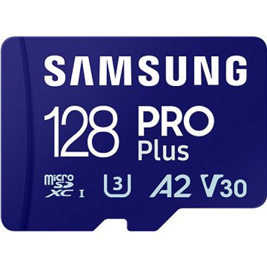 Samsung/micro SDXC/128GB/180MBps/USB 3.0/USB-A/Class 10/+ Adaptér/Modrá