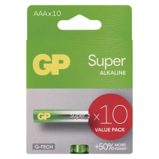 GP Alkalická baterie SUPER AAA (LR03)- 10ks GP Alkalická baterie SUPER AAA (LR03)- 10ks