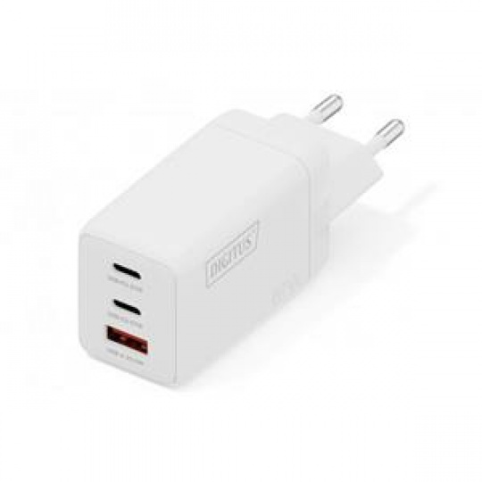 DIGITUS USB Nabíječka GaN 67W, 2x USB-C, 1x USB-A