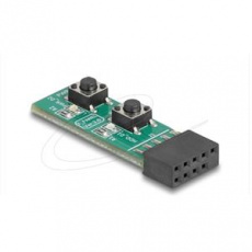 Delock Přepínač s tlačítkem Reset a tlačítkem zapnutí/vypnutí pro základní desku PC