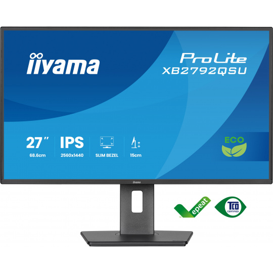 iiyama ProLite/XB2792QSU-B1/27"/IPS/QHD/120Hz/3ms/Černá/3R iiyama ProLite/XB2792QSU-B1/27"/IPS/QHD/120Hz/3ms/Černá/3R