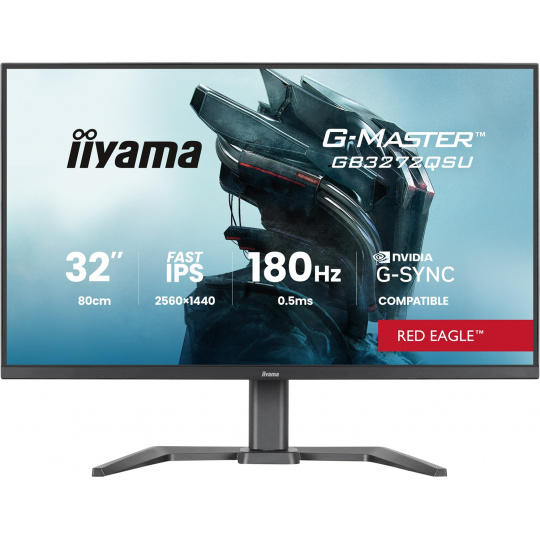iiyama G-Master/GB3272QSU-B1/31,5"/IPS/QHD/180Hz/0,5ms/Černá/3R iiyama G-Master/GB3272QSU-B1/31,5"/IPS/QHD/180Hz/0,5ms/Černá/3R