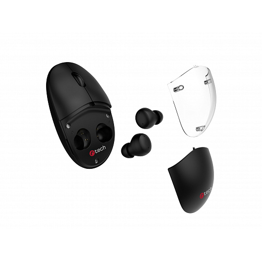 Myš s TWS sluchátky C-TECH WLM-21 Dual mode, Myš s TWS sluchátky C-TECH WLM-21 Dual mode,