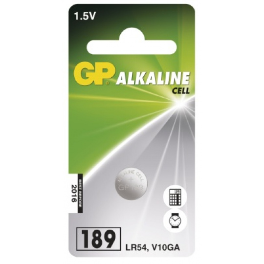 GP LR54, GP189, GP389, L1130, 1ks, alkalická baterie