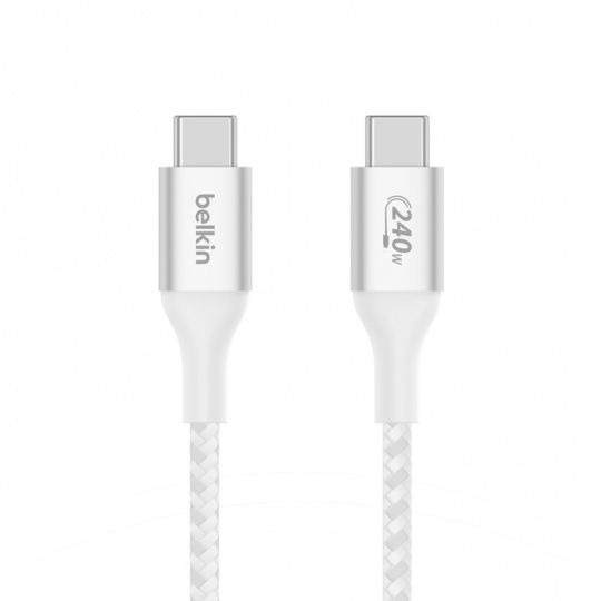 Belkin Boost charge USB-C kabel 240W, 2m, bílý