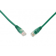 SOLARIX patch kabel CAT5E UTP PVC 1m zelený non-snag proof SOLARIX patch kabel CAT5E UTP PVC 1m zelený non-snag proof
