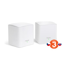 Tenda Nova MW5c (2-pack) WiFi AC1200 Mesh Gigabit system Dual Band, 4x GLAN/GWAN, SMART CZ aplikace Tenda Nova MW5c (2-pack) WiFi AC1200 Mesh Gigabit system Dual Band, 4x GLAN/GWAN, SMART CZ aplikace