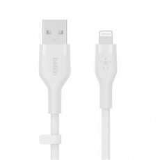 Belkin Lightning kabel, 1m, bílý - Flex