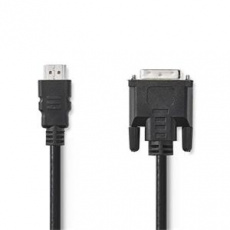 Nedis CCGB34800BK20 - Kabel HDMI – DVI | HDMI Konektor - DVI-D 24+1-Pin Zástrčka | 2 m | Černá barva Nedis CCGB34800BK20 - Kabel HDMI – DVI | HDMI Konektor - DVI-D 24+1-Pin Zástrčka | 2 m | Černá barva