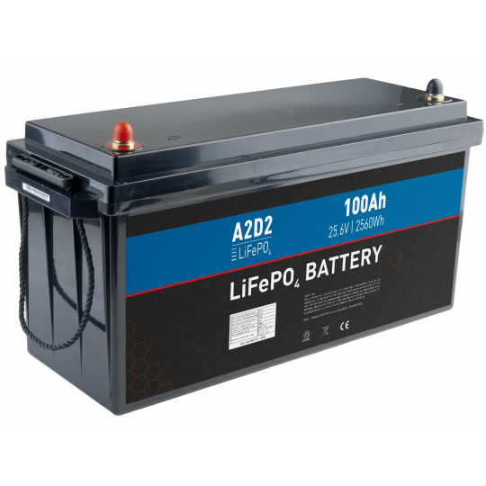 A2D2 baterie LiFePO4 25,6V 100Ah M8