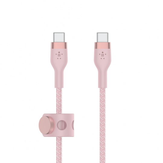 Belkin kabel USB-C s konektorem USC-C,2M růžový pletený
