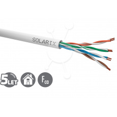 Kabel licna Solarix CAT5E UTP PVC šedý 305m/box SXKL-5E-UTP-PVC