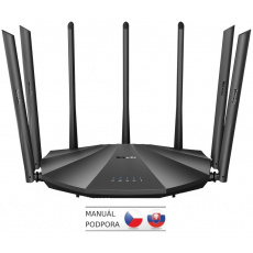Tenda AC23 WiFi AC Router 2100Mb/s, 1x GWAN, 3x GLAN, VPN, IPv6, 7x 6dBi, 4x4 MU-MIMO, CZ App AC2100 Tenda AC23 WiFi AC Router 2100Mb/s, 1x GWAN, 3x GLAN, VPN, IPv6, 7x 6dBi, 4x4 MU-MIMO, CZ App AC2100