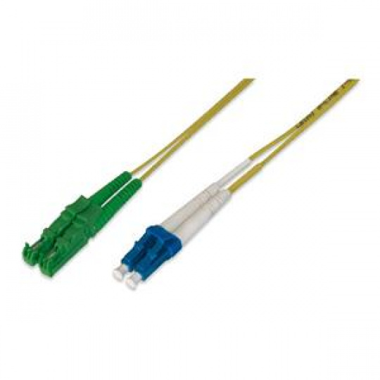 Digitus Fiber Optic Patch Cord, E2000 (APC) to LC (PC) Singlemode 09/125 µ, Duplex, Length 1 m