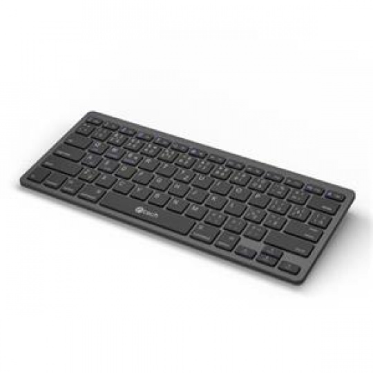 C-TECH klávesnice KB-120S Dual mode, bezdrátová, BT5.0 + 2,4GHz, USB nano receiver, CZ/SK