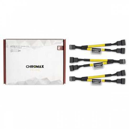 Noctua NA-SYC1 chromax.yellow, 3 rozbočovače pro ventilátory Noctua NA-SYC1 chromax.yellow, 3 rozbočovače pro ventilátory