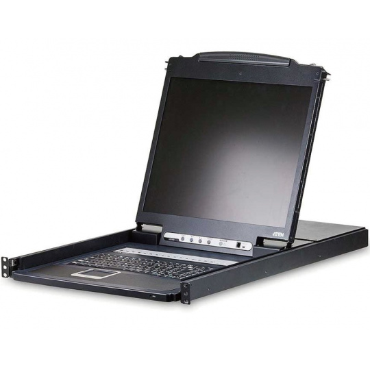 ATEN 8-port KVM PS/2+USB, OSD, rack, 19" LCD