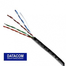 DATACOM OUTDOOR UTP drát CAT5E PE, venkovní, Fca 100m černý