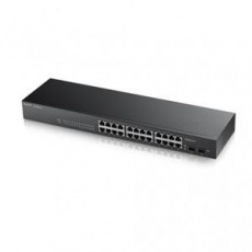 Zyxel GS1900-24, 24-port GbE L2 Smart Switch, rackmount, fanless