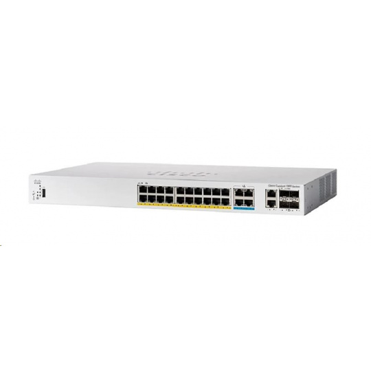 Cisco Catalyst switch C1300-24MGP-4X (16xGbE,8x2,5GbE,4xSFP+,24xPoE+,375W) - REFRESH