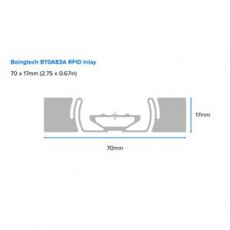 Zebra Label, Paper, 76x25mm; Thermal Transfer, Z-SELECT 2000T, Permanent Adhesive, 76mm Core Sample, RFID, 100/Roll
