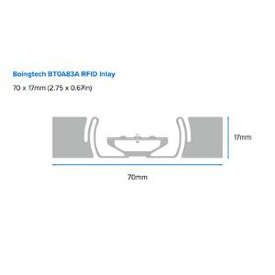 Zebra Label, Paper, 76x25mm; Thermal Transfer, Z-SELECT 2000T, Permanent Adhesive, 76mm Core Sample, RFID, 100/Roll Zebra Label, Paper, 76x25mm; Thermal Transfer, Z-SELECT 2000T, Permanent Adhesive, 76mm Core Sample, RFID, 100/Roll