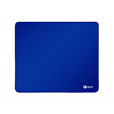 Podložka pod myš C-TECH MP-01, modrá, 320x270x4mm, obšité okraje