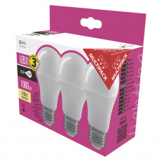 EMOS LED ŽÁROVKA CLASSIC A60 10,5W(75W) 1060lm E27 WW 3PC EMOS LED ŽÁROVKA CLASSIC A60 10,5W(75W) 1060lm E27 WW 3PC