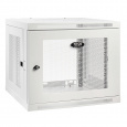 Skříň SmartRack 9U, Mini Rack, Š=600mm, Hl=550mm, hloubka pro přepínače, montáž na stěnu, bílá