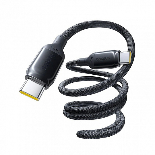 Baseus PicoGo Fast Charging Datový Kabel USB-C - USB-C 240W 2m Cosmic Black Baseus PicoGo Fast Charging Datový Kabel USB-C - USB-C 240W 2m Cosmic Black