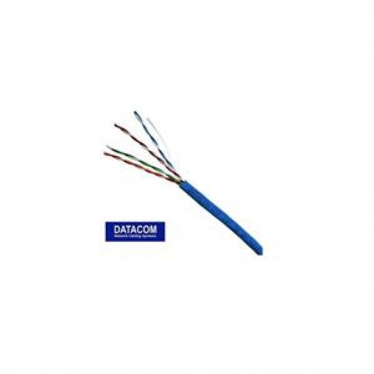 DATACOM UTP lanko CAT5E PVC 305m box modrý