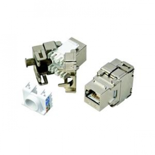 DATACOM Keystone RJ45 STP CAT6 samořezný SILVER