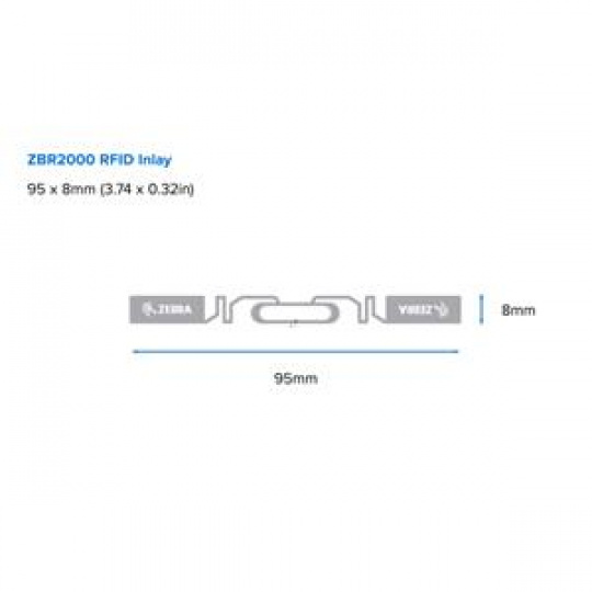 Zebra RFID, Label, Paper, 148 x 210mm; ZBR2000 / UCODE 8, Thermal Transfer, Z-Select 2000T, Coated, Permanent Adhesive, 76.2mm Cor