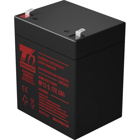 Akumulátor T6 Power NP12-5, 12V, 5Ah