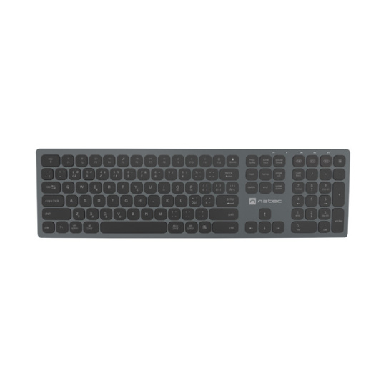 Natec klávesnice DOLPHIN/Bezdrátová Bluetooth/CZ-SK layout/Šedá