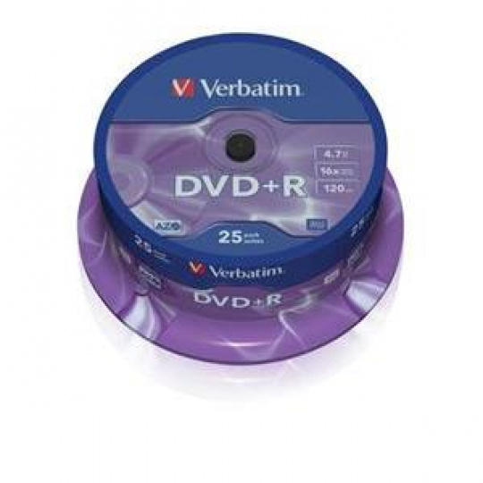 VERBATIM DVD+R AZO 4,7GB, 16x, spindle 25 ks