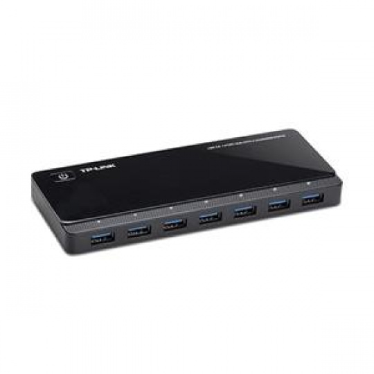 TP-Link UH720, 7 ports USB 3.0 Hub, Desktop, 2x nabíjecí port a 12V/2.4A power adapter included