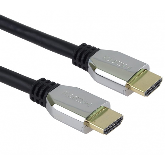 PremiumCord ULTRA HDMI 2.1 High Speed + Ethernet kabel 8K@60Hz,zlacené 0,5m